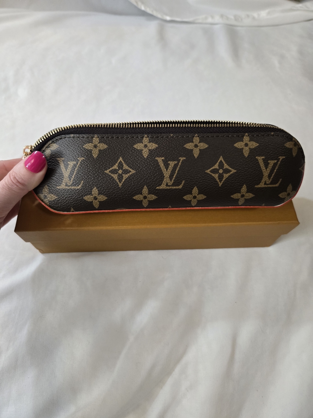 Louis Vuitton Monogram Canvas Pink-Edged Eyewear Case